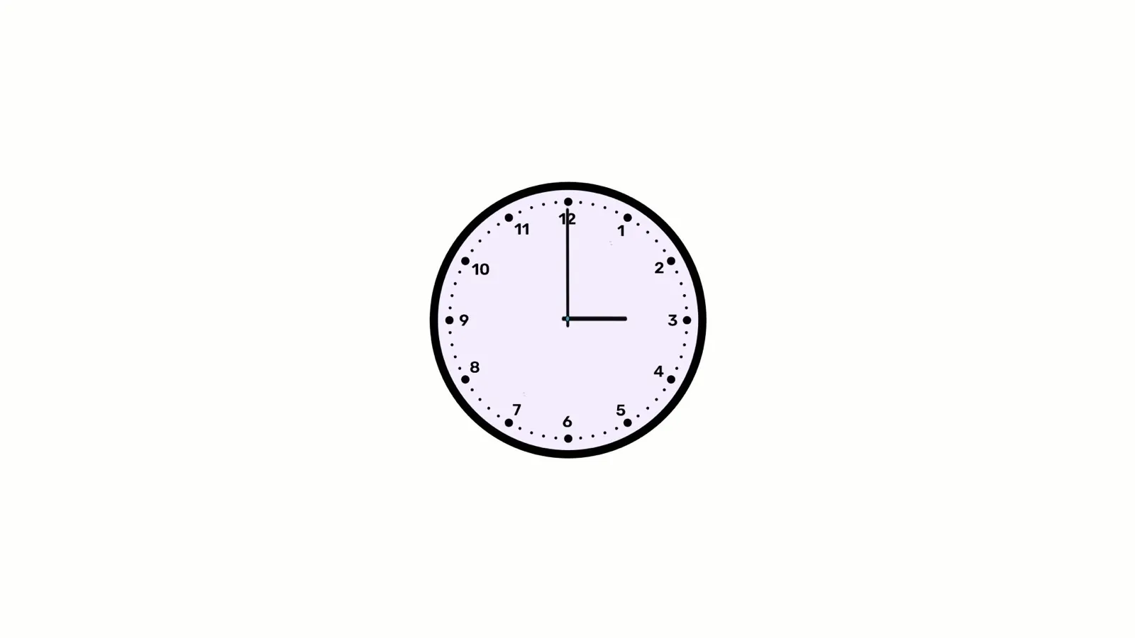 Illustration of a clock representing balanced time