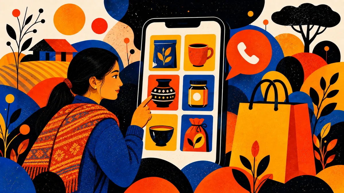 WhatsApp Catalogue Shop illustration
