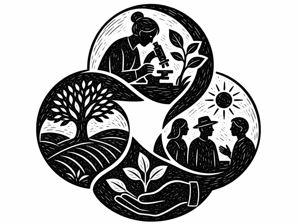 Basic data analysis woodcut icon