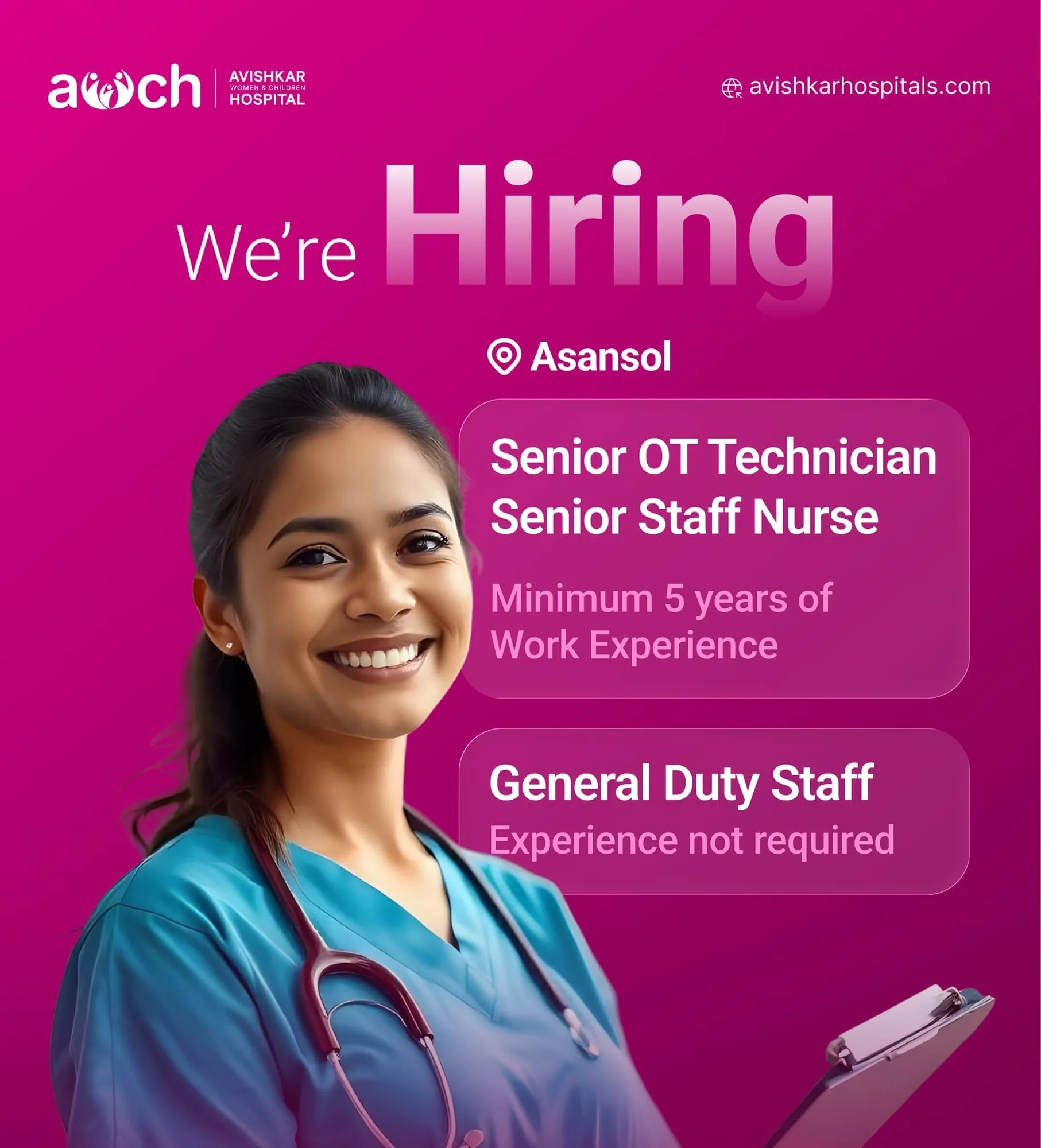A second AWCH health-education social post using the same template system