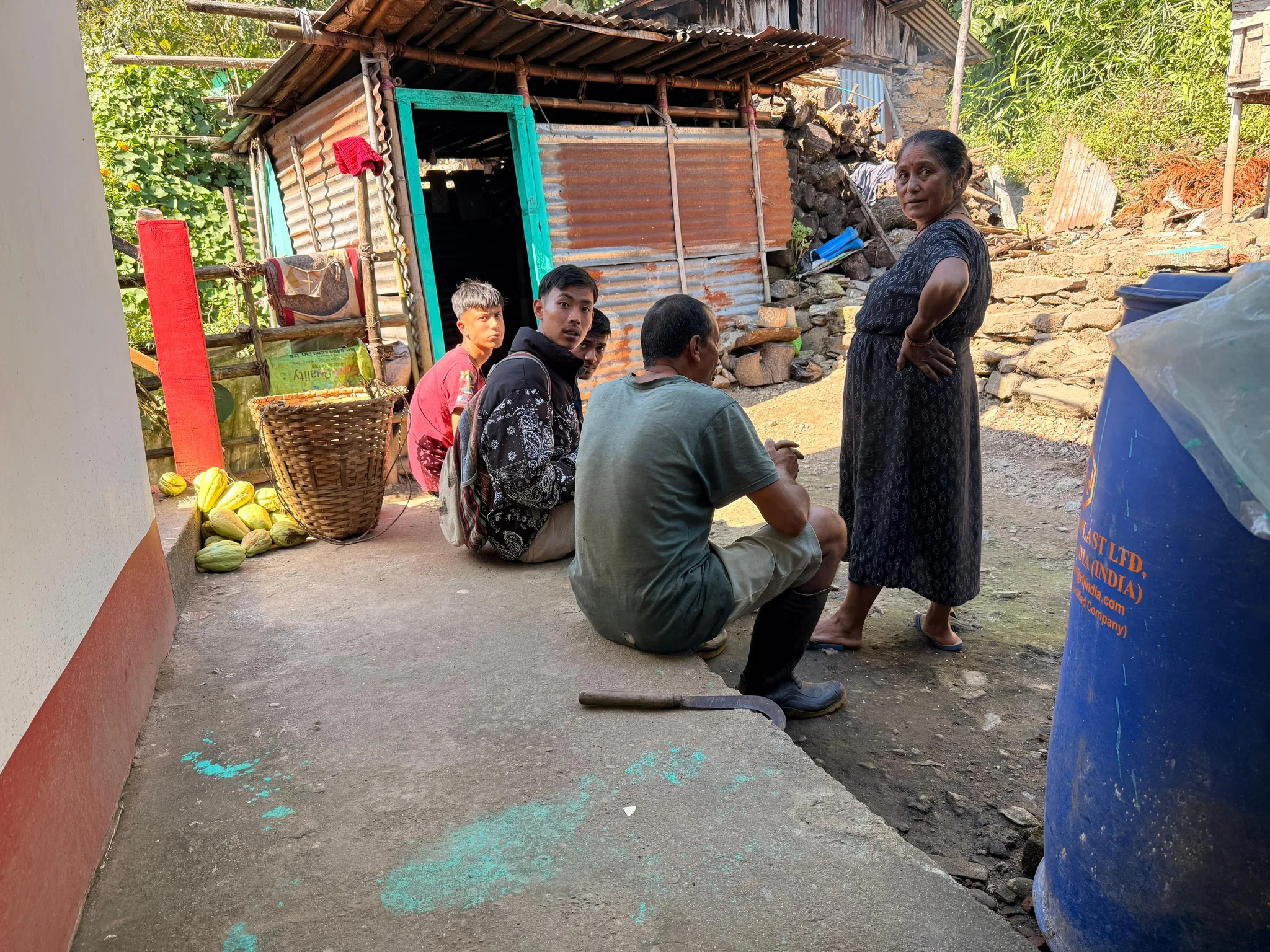 Phuguri Village, the second survey site, where students recorded working and living conditions