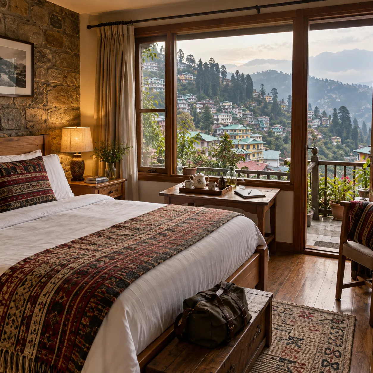 A guest room in a homestay